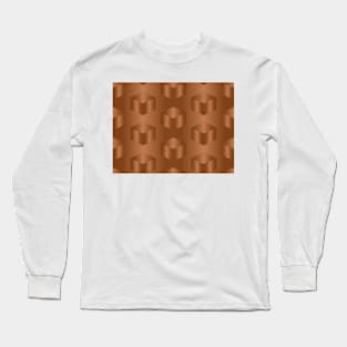 Brown cubes Long Sleeve T-Shirt